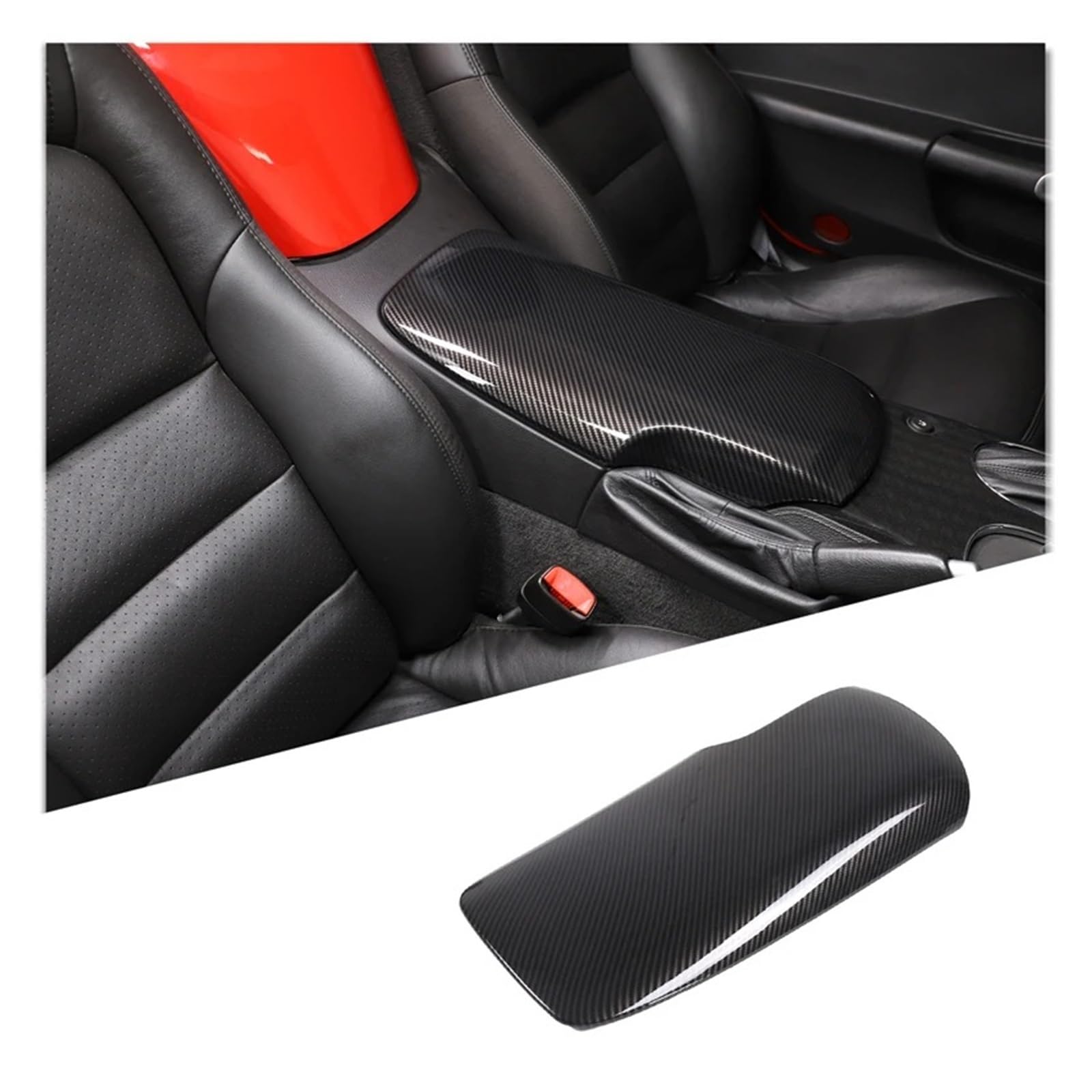 Auto Interieur Zubehör Für Chevrolet Für Corvette C6 2005-2013 Autoglas Liftrahmen Armlehne Box Schutzhülle Aufkleber Autozubehör Autozubehör(J) von BOHHO