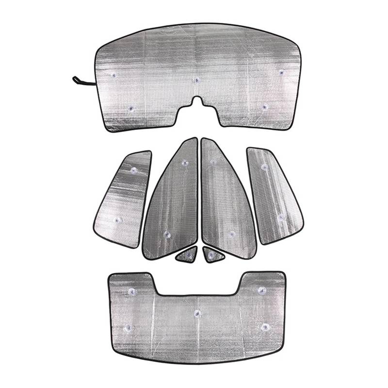 Auto Interieur Zubehör Für Taycan 2019 2020 2021 2022 Auto-Frontscheibe Vollfensterglas Sonnenschutz Sonnenschirm Autozubehör 1/8 Stück Autozubehör(8 pieces) von BOHHO