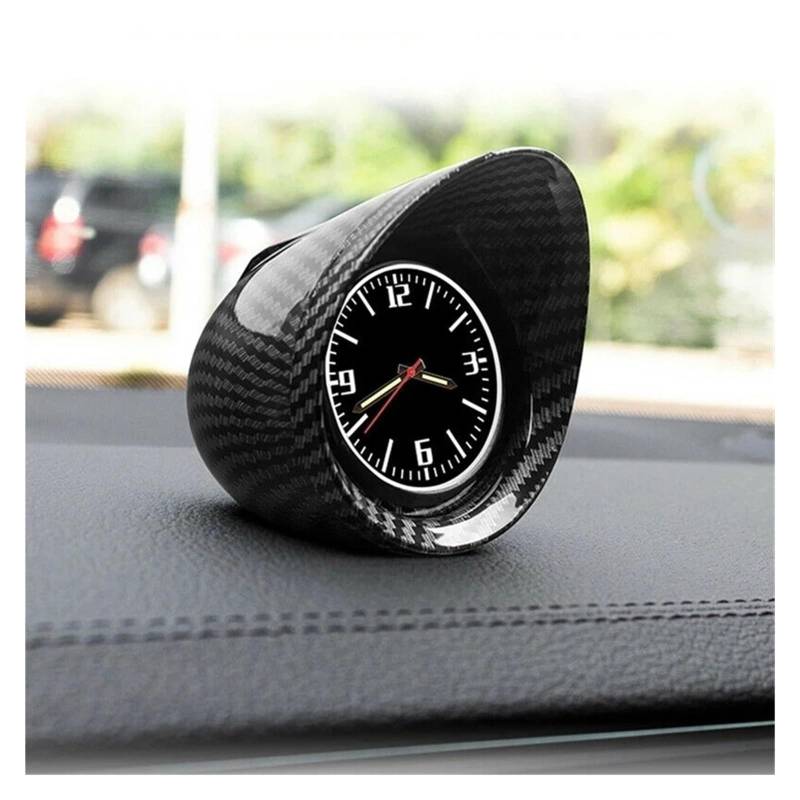 Auto Interieur Zubehör Universal Auto SUV Innenraum Armaturenbrett Ornament Uhr Konsole Leuchtende hochpräzise elektronische Uhr Autozubehör von BOHHO