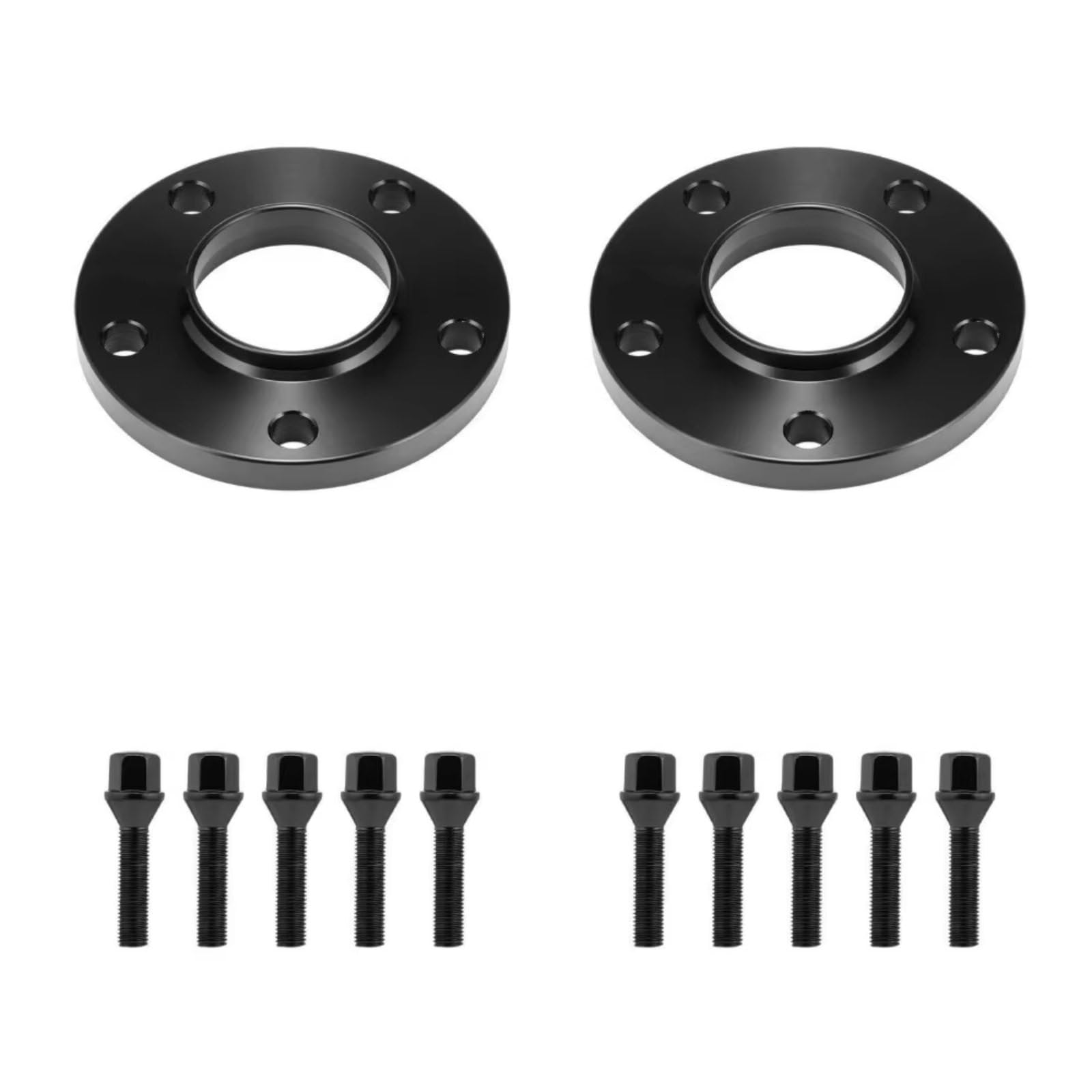 BOHHO Auto Distanzscheiben Für E46 E60 E92 15 Mm Schwarze Hubzentrische Spurverbreiterungen Und Schrauben 72,6 5x120 PCD Spurverbreiterungen von BOHHO