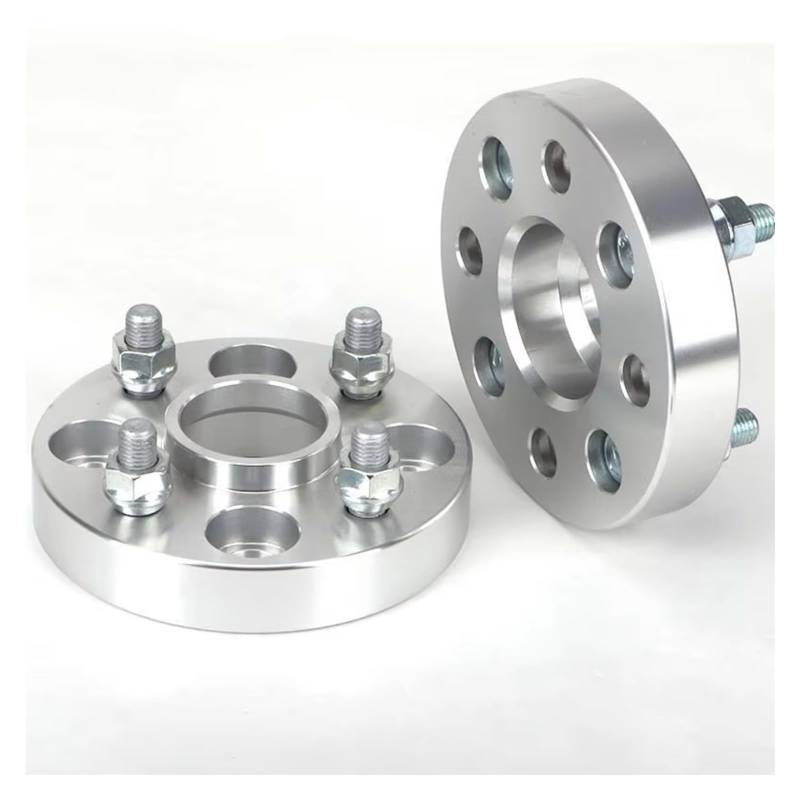 BOHHO Auto Distanzscheiben Für Mini M12x1,5 2 Stück PCD 4x100 ID = OD = 56,1mm Auto Aluminium Rad Spacer Adapter 20/25/30/35/40/45mm 4lug Spurverbreiterungen(20mm Silver) von BOHHO