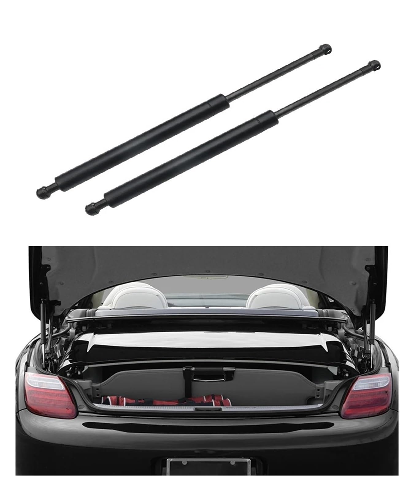 Gasdruckfeder Dämpfer Für Lexus SC430 2000-2010 Hebebühne Unterstützung Gasdruckfedern Hinten Stamm Vorne Haube Stoßdämpfer 5344029125 Motorhaubenlifter(Rear Struts) von BOHHO