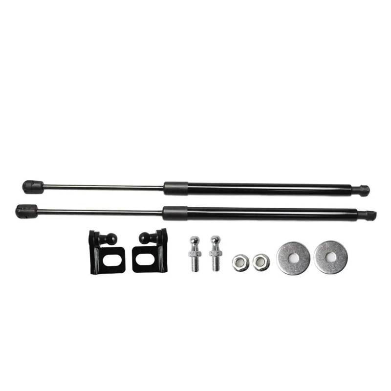 Gasdruckfeder Dämpfer Für Peugeot 206 1998-2016 Front Hood Bonnet Modify Gas Struts Shock Rods Lift Unterstützt Kolben Hydraulische Dämpfer Motorhaubenlifter(Normal Black) von BOHHO