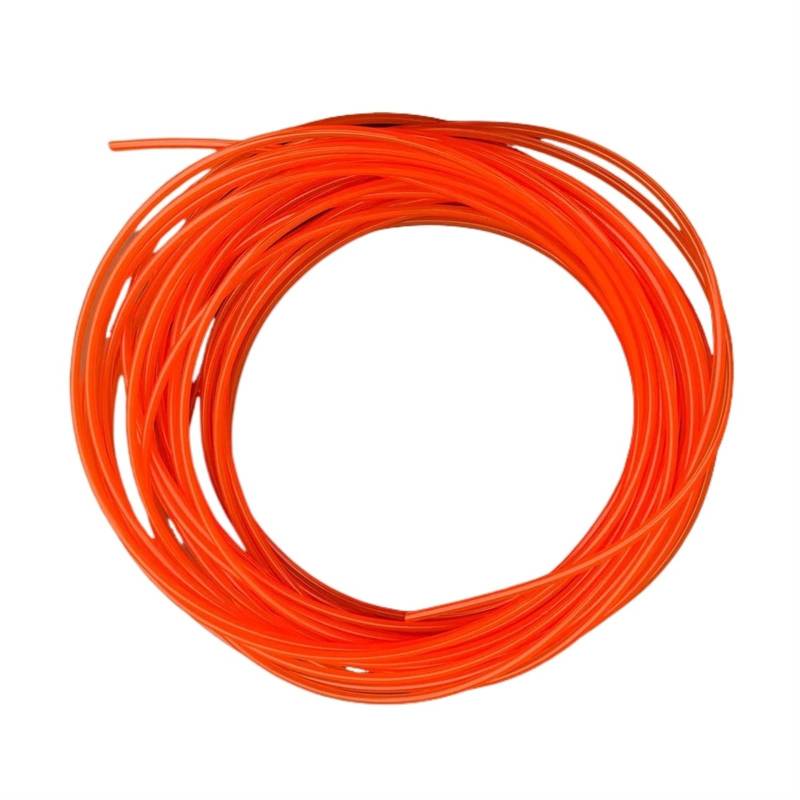 Keilriemen Antriebsriemen 1 Meter Orangefarben Polyurethan-Förderbänder PU-Rundantriebsrieme Schmelzbare Schnur Durchmesser 2 Mm 3 Mm 4 Mm 5 Mm 6 Mm 7 Mm 8 Mm 10 Mm 12 Mm 15 Mm Gummiübertragungsriemen von BOHHO