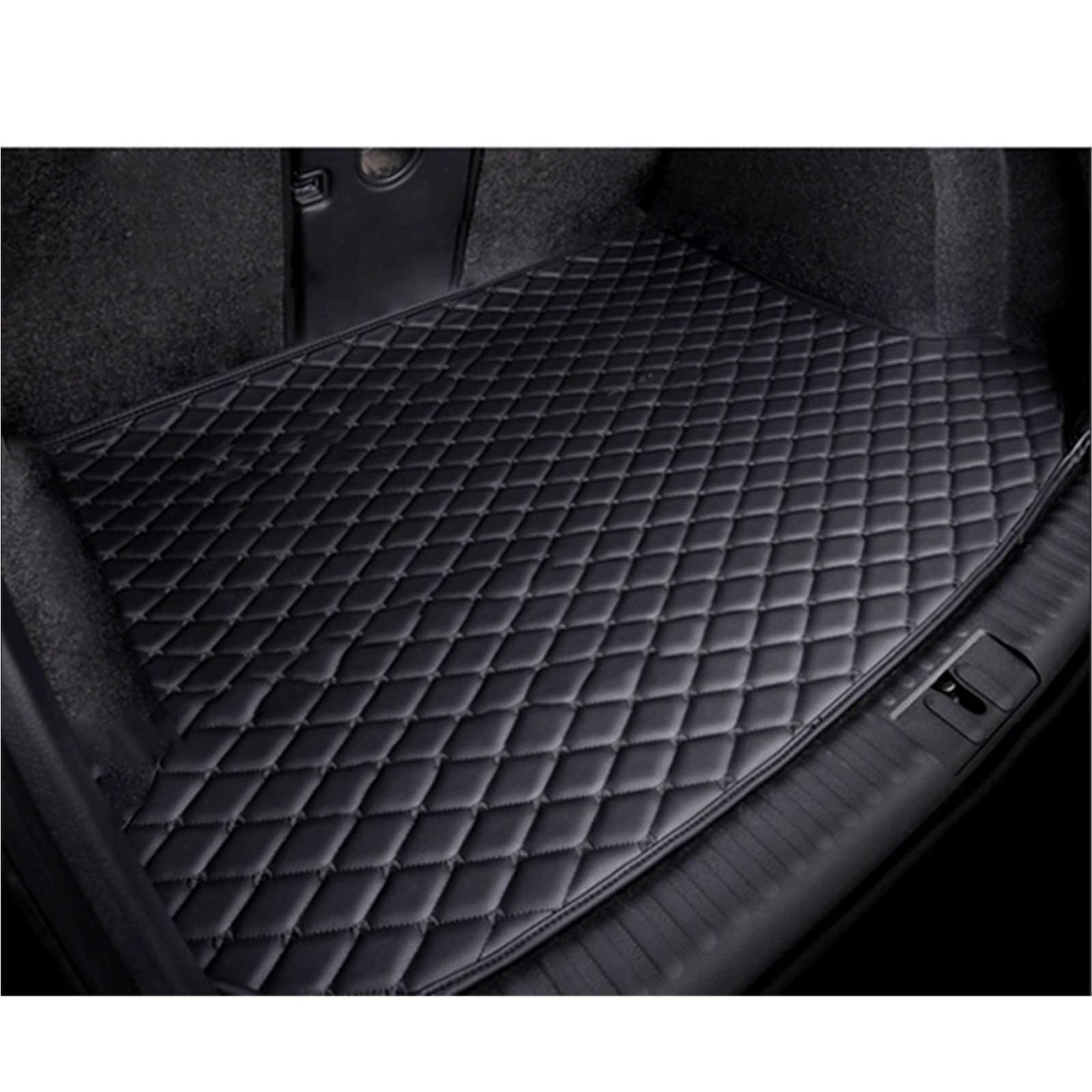 Kofferraummatte Für BYD Qin L MK3 2024 2025 2026 2027 Kofferraum Matte Wasserdicht Pad Auto Hinten Stamm Matten Boot Tablett Teppich Schlamm Kofferraumwanne(E- Black Beige) von BOHHO