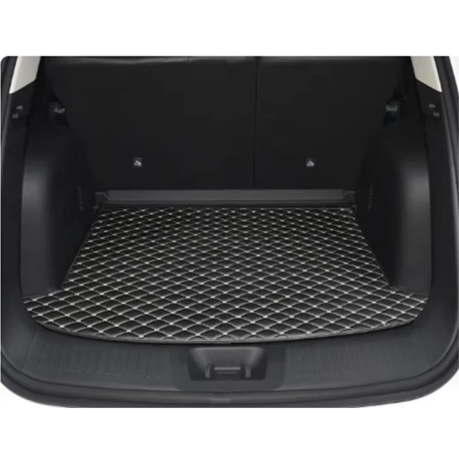 Kofferraummatte Für CHANGAN CS35 Plus 2021 2022 2023 2024 2025 Auto Stamm Haupt Matte Wasserdicht Anti Scratch Nicht-Slip Schützen Abdeckung Interne Kofferraumwanne(Black beige) von BOHHO