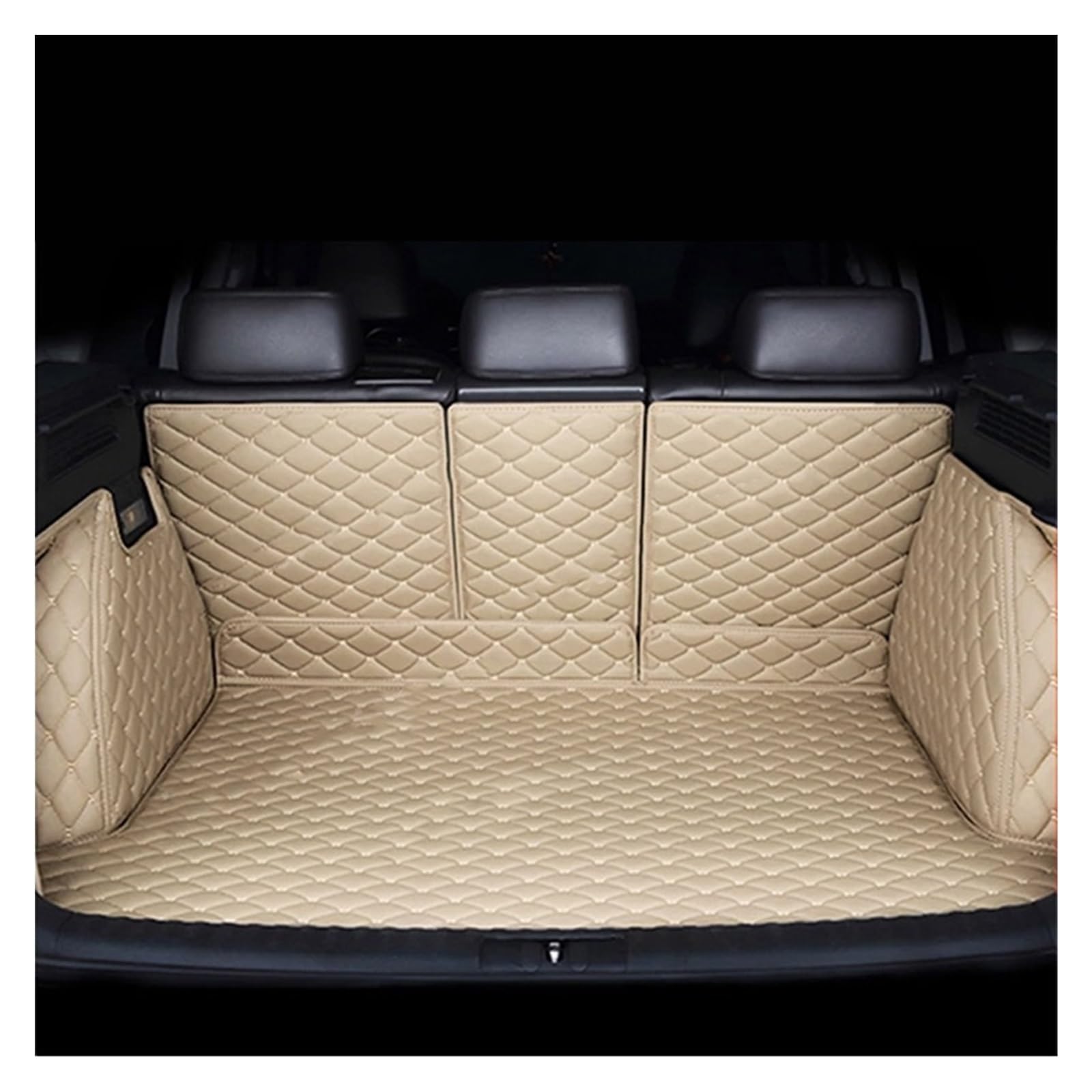 Kofferraummatte Für Citroen C5 X C5X 2021 2022 2023 2024 5 Sitz Auto Hinten Stamm Matten Leder Lagerung Pad Fracht Teppich Abdeckungen Schlamm Kofferraumwanne(S- Beige) von BOHHO