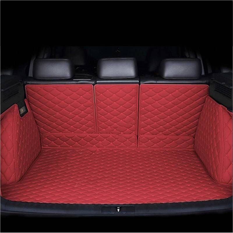 Kofferraummatte Für Genesis GV70 Kraftstoff EV 2023 2024 2025 Kofferraum Matte Vollständig Kofferraum Matte Luxus Hinten Fracht Tablett Kofferraumwanne(R- Maroon) von BOHHO