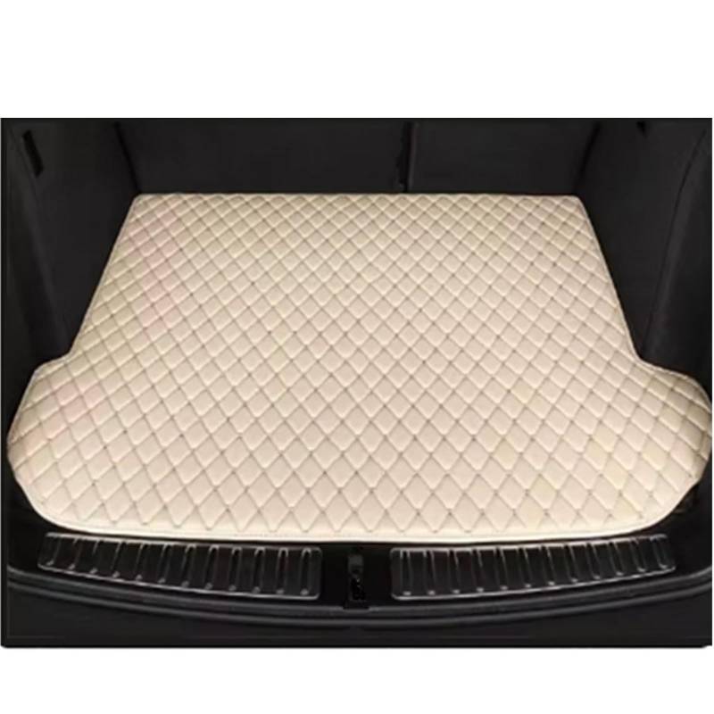 Kofferraummatte Für Hyundai Für Creta IX25 2015 2016 2017 2018 2019 Auto Stamm Matten Cargo Liners Auto Innen Zubehör Kofferraumwanne(Beige) von BOHHO