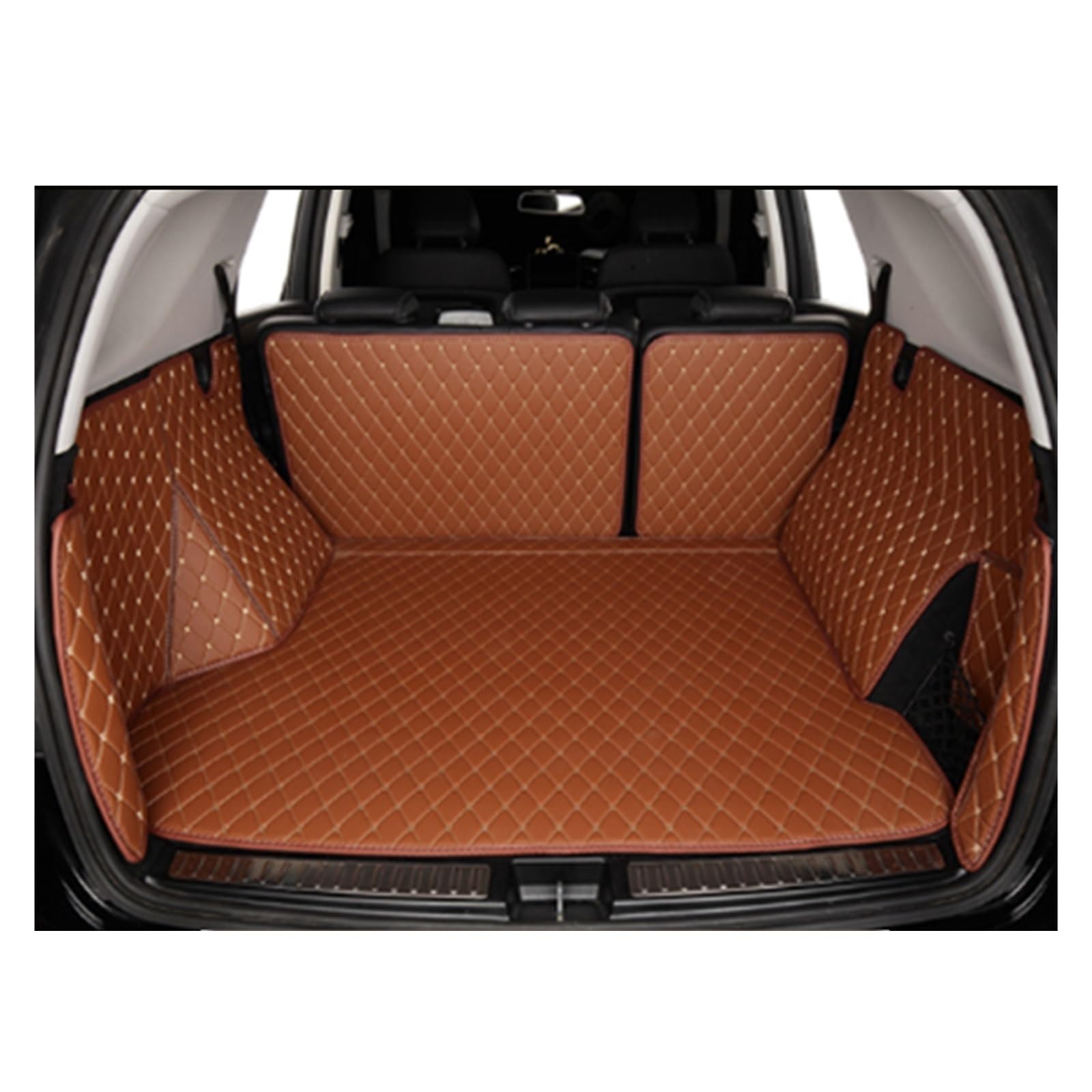 Kofferraummatte Für I7 Elektro G70 2022 2023 2024 2025 Auto Stamm Matten Auto Cargo-Liner Pads Auto Boot Teppich Kofferraumwanne(Brown) von BOHHO