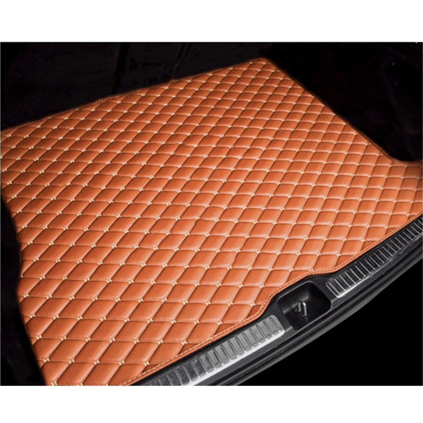 Kofferraummatte Für Jaguar Für F-Tempo 2021 2022 2023 2024 F PACE Für FPACE Auto Boot Mat Tray Teppich Schlamm Zurück Sitz Matte Hinten Stamm Lagerung Pad Abdeckung Kofferraumwanne(K- Brown) von BOHHO