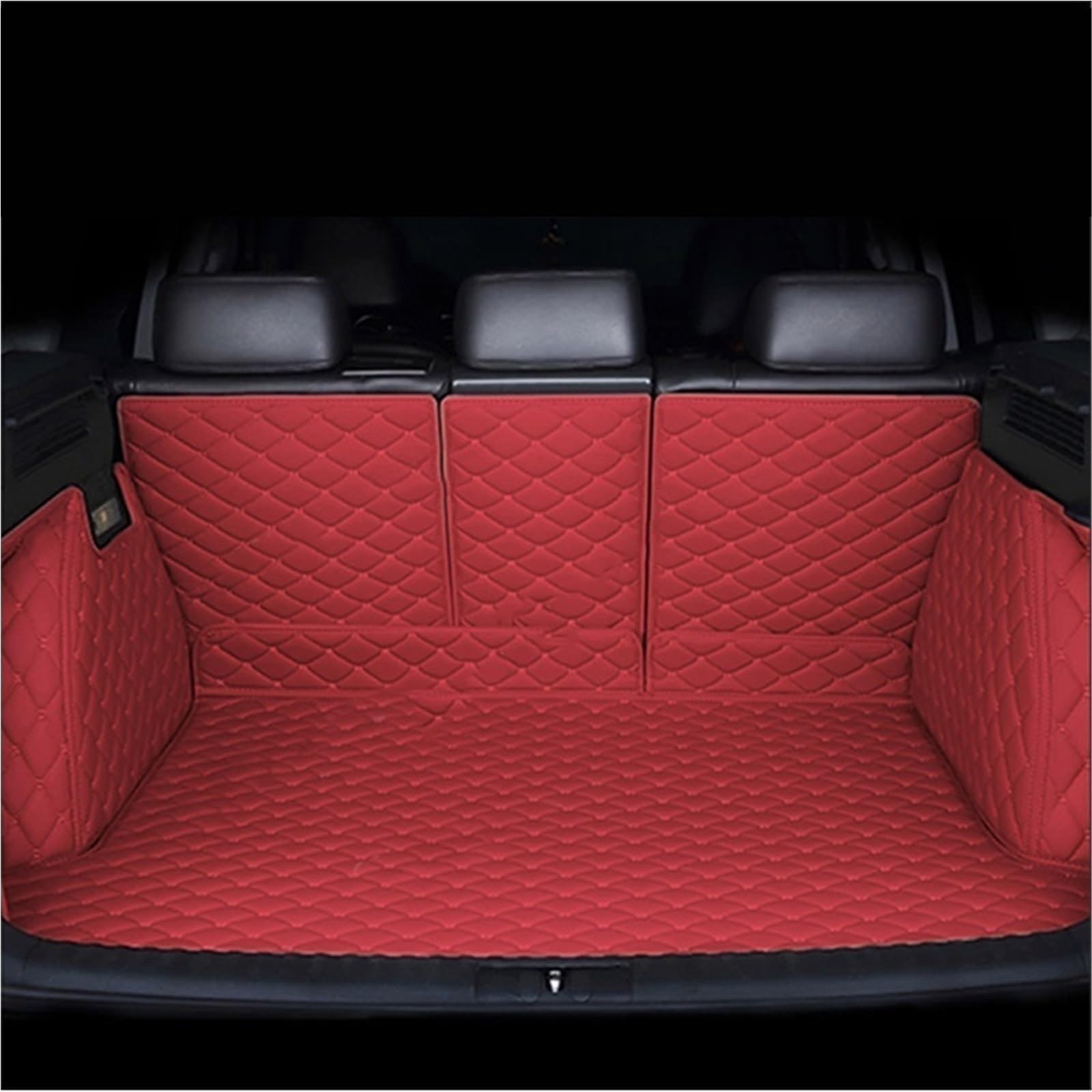 Kofferraummatte Für Jaguar Für F-Tempo 2021 2022 2023 2024 F PACE Für FPACE Auto Boot Mat Tray Teppich Schlamm Zurück Sitz Matte Hinten Stamm Lagerung Pad Abdeckung Kofferraumwanne(R- Maroon) von BOHHO