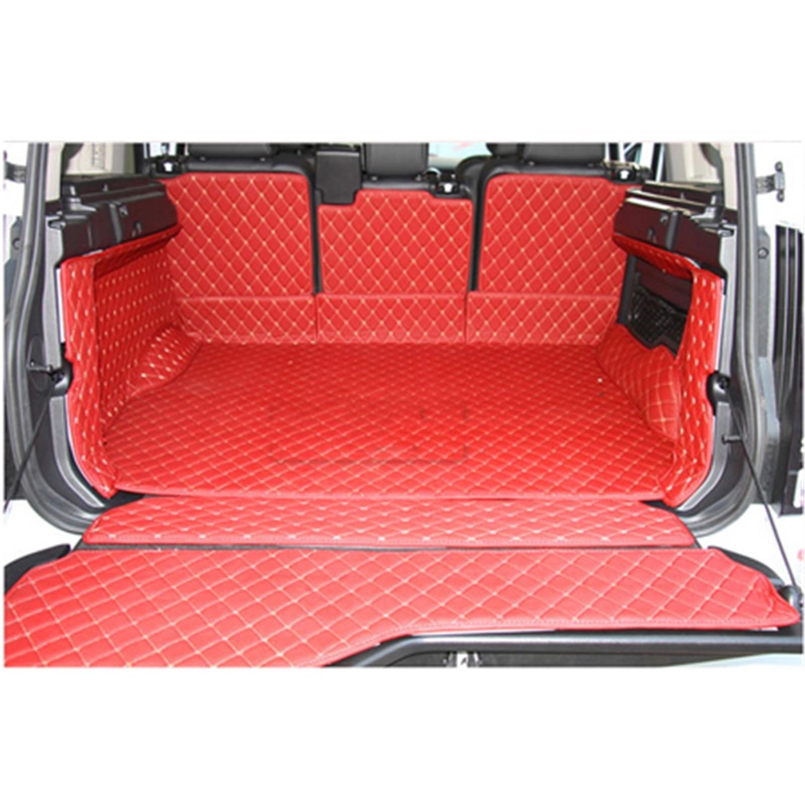 Kofferraummatte Für Land Für Rover Für Discovery 4 2010 2011 2012 2013 2014 2015 2016 5 Sitz Trunk Mat Cargo-Liner Matten Boot Teppiche Kofferraumwanne(Wine red) von BOHHO