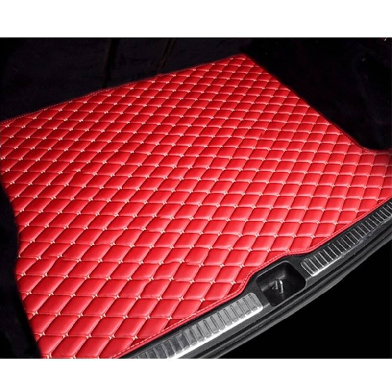 Kofferraummatte Für Mitsubishi Für ASX Für RVR 2010 2011 2012 2013 2014 Kofferraum Matte Schmutz-beständig Vollständig Stamm Matte Hinten Fracht Tablett Kofferraumwanne(E- Racing Red) von BOHHO