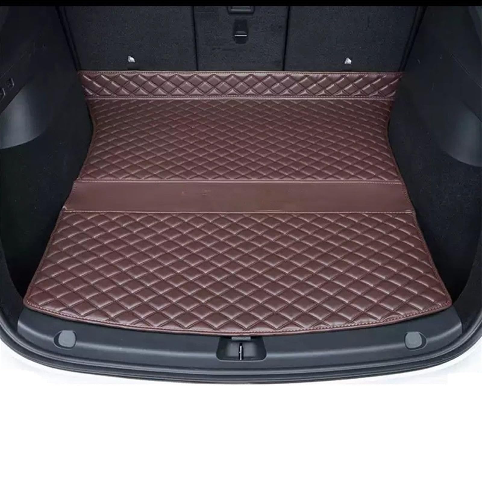 Kofferraummatte Für Tesla Für Modell Y 2021 2022 Auto Hinten Cargo Matte Wasserdicht Fleck Beständig Leder Stamm Liner Fach Auto Organizer Zubehör Kofferraumwanne(A- 1PCS) von BOHHO