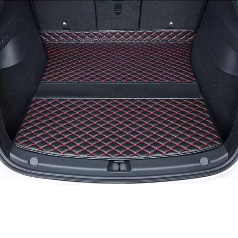 Kofferraummatte Für Tesla Für Modell Y 2021 2022 Auto Hinten Cargo Matte Wasserdicht Fleck Beständig Leder Stamm Liner Fach Auto Organizer Zubehör Kofferraumwanne(B- 1PCS) von BOHHO