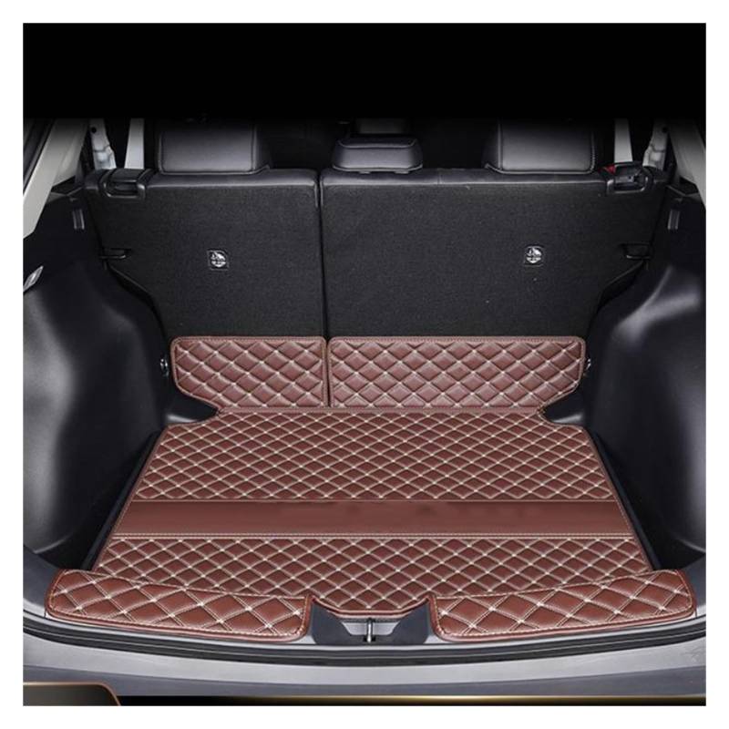 Kofferraummatte Für Toyota Für Corolla Für Kreuz 2020 2021 2022 Auto Hinten Trunk-Boot Matte Wasserdicht Fußmatten Teppich Anti Schlamm Tablett Cargo-Liner Kofferraumwanne(Brown 1 Piece) von BOHHO