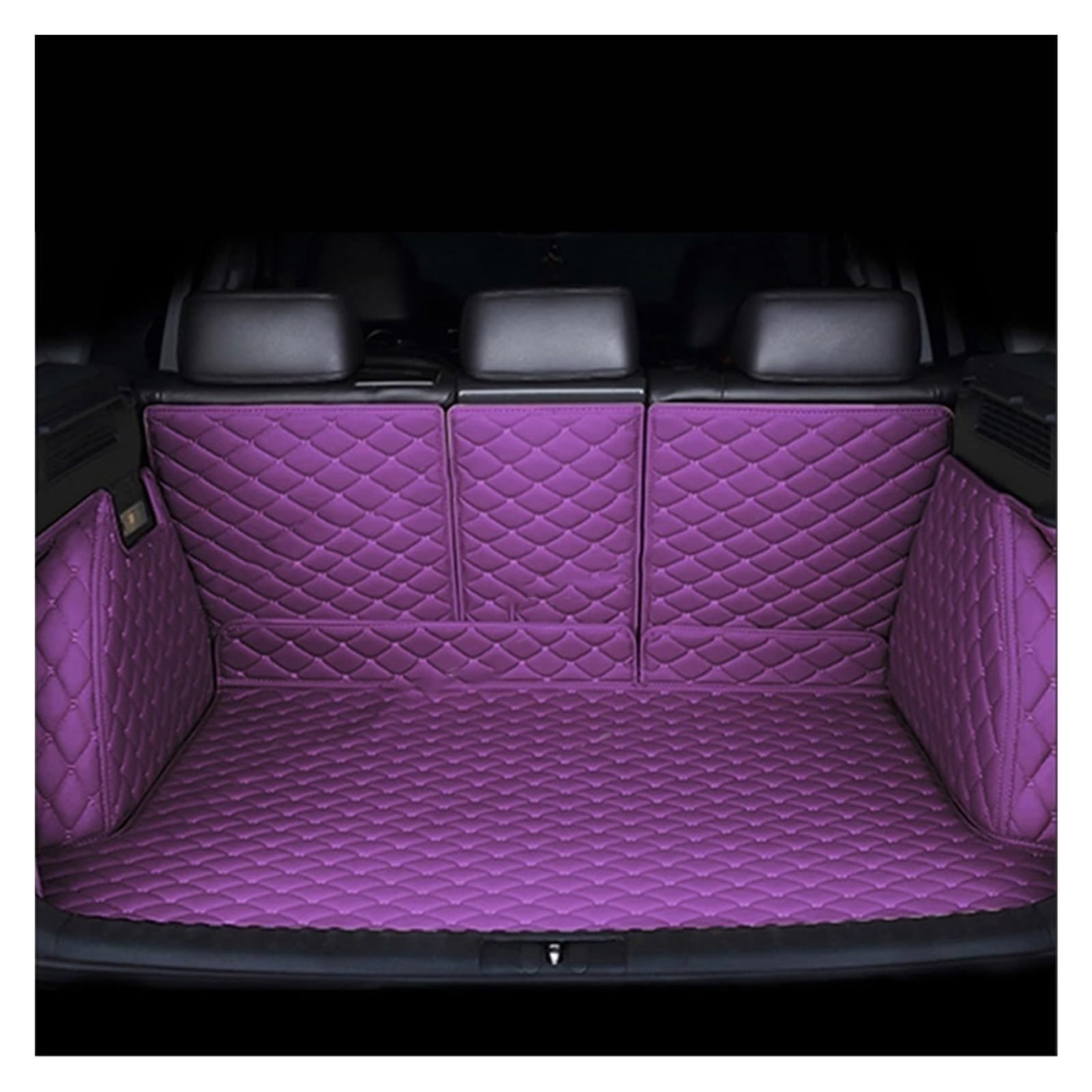 Kofferraummatte Für VW Für Passat B7 2011 2012 2013 2014 2015 Kofferraum MattenWasserdichte Schutz Pads Leder Auto Matten Kofferraumwanne(T- Purple) von BOHHO