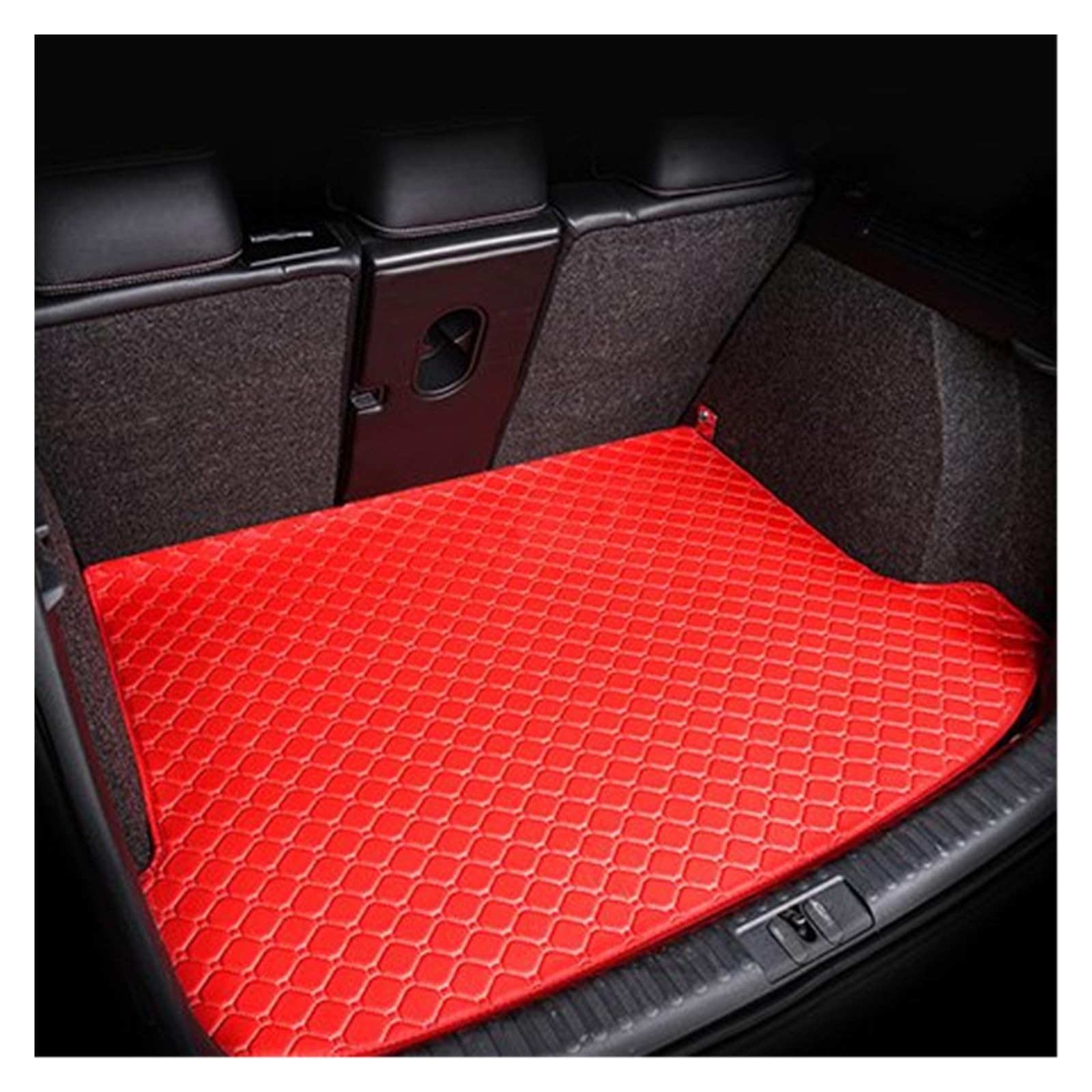 Kofferraummatte Für Volvo V60 2011 2012 2013 2014 2015 2016 2017 2018 Leder Kofferraum Matte Cargo-Liner Zubehör Innen Wasserdicht Kofferraumwanne(N- red) von BOHHO