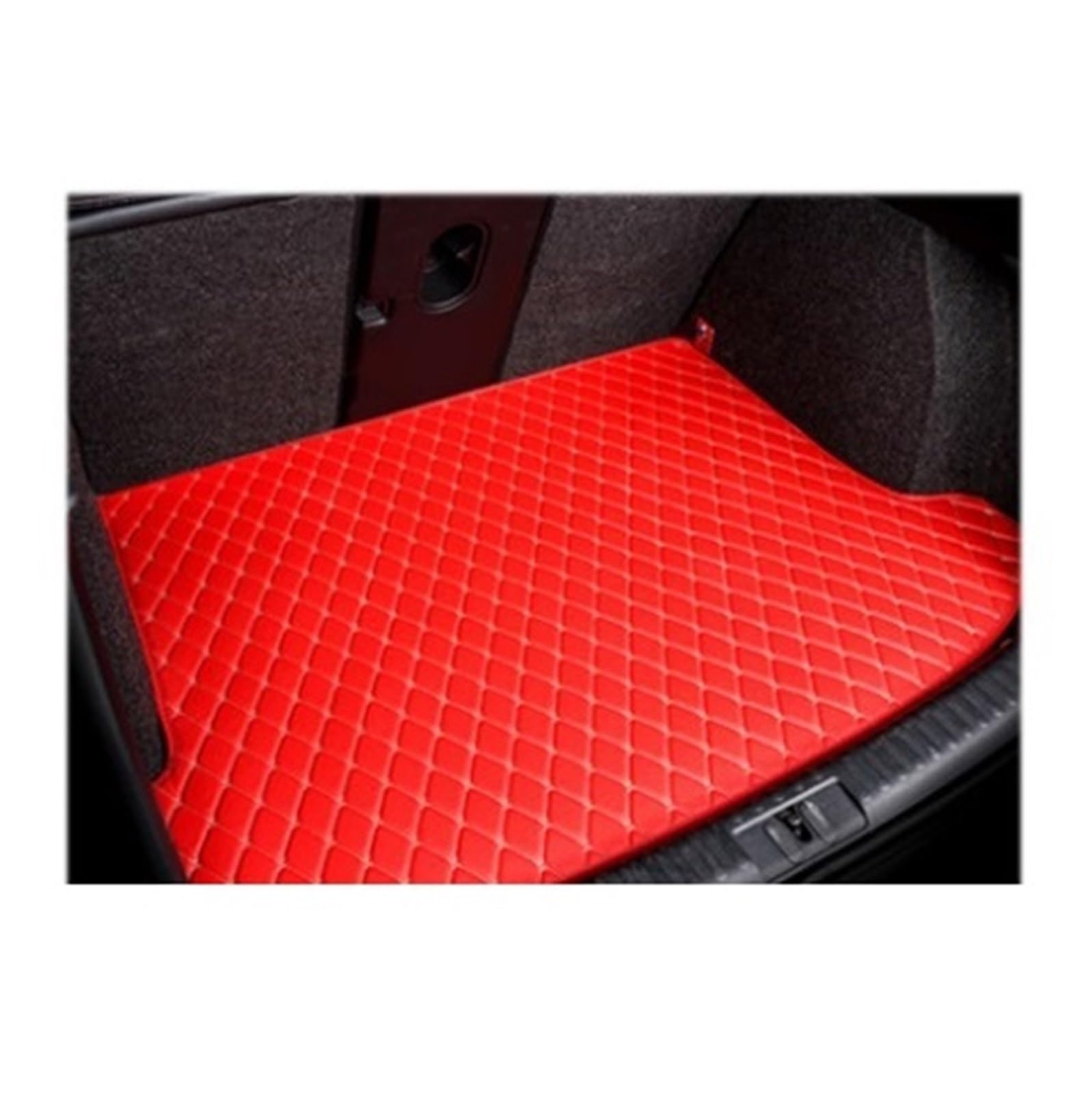 Kofferraummatte Für X6 E71 2008 2009 2010 2011 2012 2013 2014 Stamm Boot Mat Liner Pad Fracht Pad Teppich Schwanz Cargo Liners Leder Kofferraum Matte Kofferraumwanne(D- red) von BOHHO