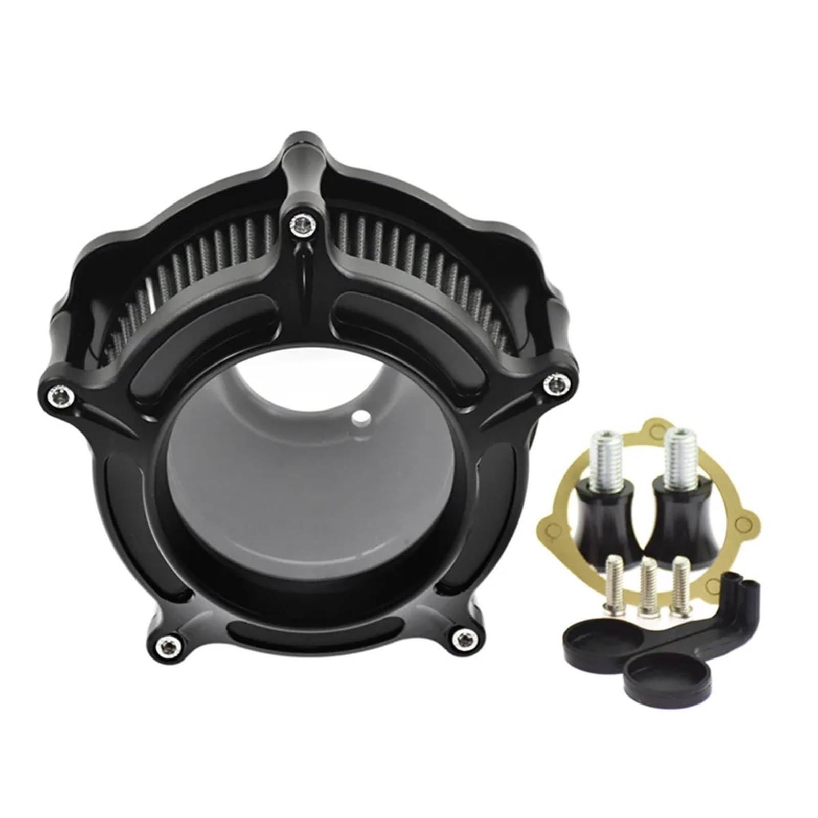 Luftfilter Motorrad Für Softail Für Dyna Für Sportster Für Touring Für Road Glide Für King Für Fatboy Motorrad Lufteinlass Reiniger Filter Luftfilter luftfiltereinsatz Motorrad(Gray A air filter) von BOHHO