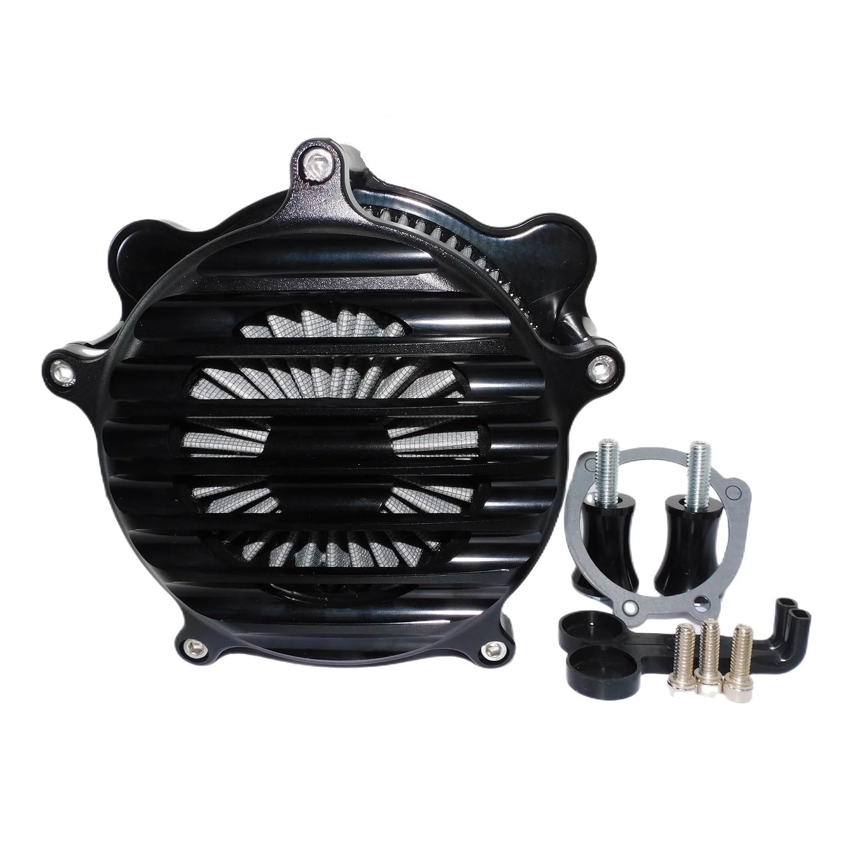 Luftfilter Motorrad Für Sportster XL 883 1200 Für Touring Für Electra Für Road Glide Für Softail Für Breakout Für Dyna FL Motorradzaun Luftfilter Ansaugfilter luftfiltereinsatz Motorrad(Fence Air Clea von BOHHO