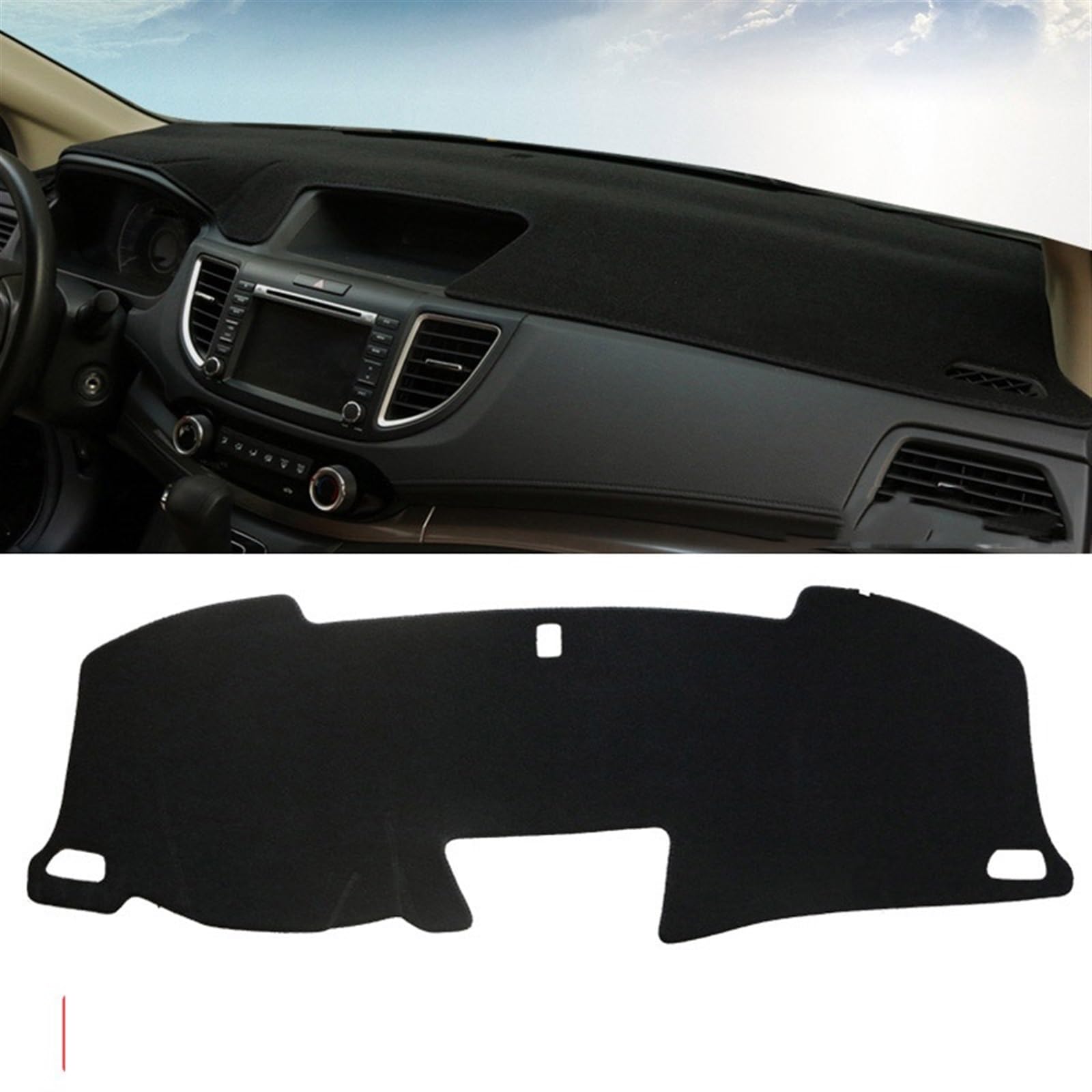 Shade Board Pad Für CR-V Für CRV Für CR V 4. 2012 2013 2014 2015 2016 Auto-Armaturenbrett-Abdeckungen Vermeiden Sie Lichtpad Sonnenschutz Anti-UV Auto Dashboard Abdeckung(Black Side) von BOHHO