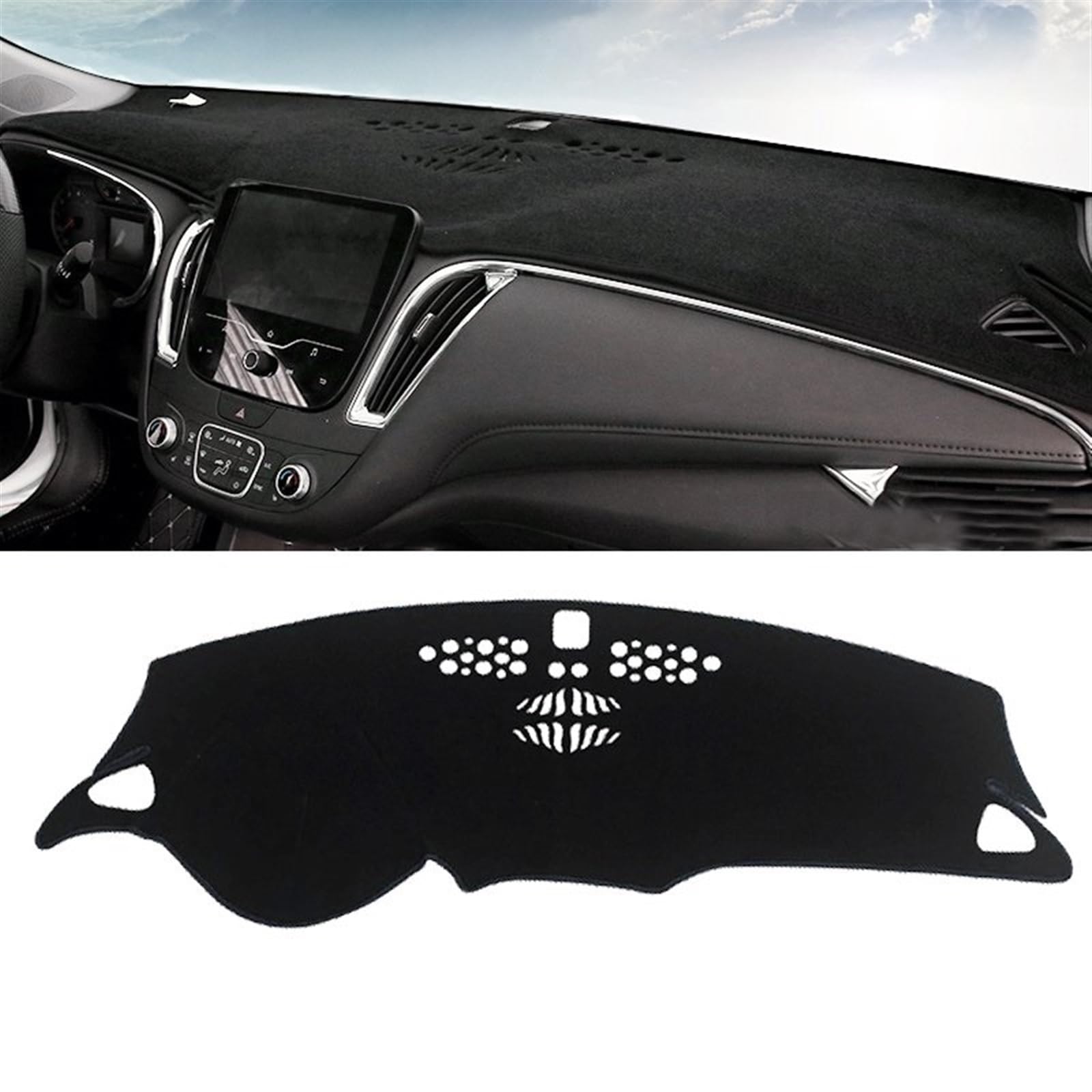 Shade Board Pad Für Chevrolet Für Malibu XL 2015-2018 2019 2020 2021 2022 Auto-Armaturenbrett-Abdeckungsmatten Vermeiden Lichtpads Anti-UV-Gehäuseteppiche Auto Dashboard Abdeckung(Black Side) von BOHHO