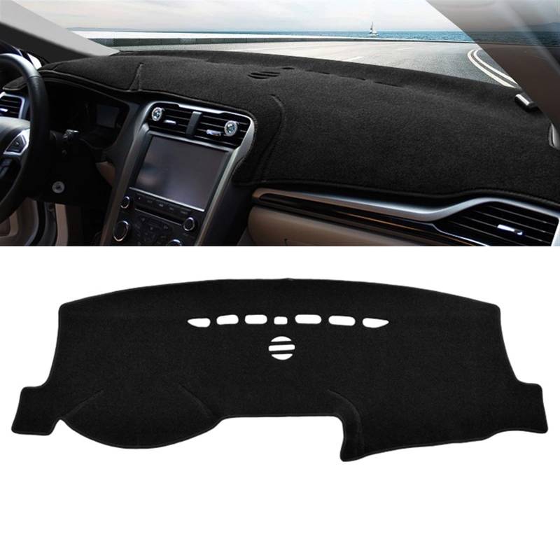 Shade Board Pad Für Ford Für Mondeo 5 MK5 2013 2014 2015 2016 2017 2018 2019 Auto Armaturenbrett Abdeckung Matte Armaturenbrett Sonnenschutz Rutschfeste Unterlage Auto Dashboard Abdeckung(A Black Side von BOHHO