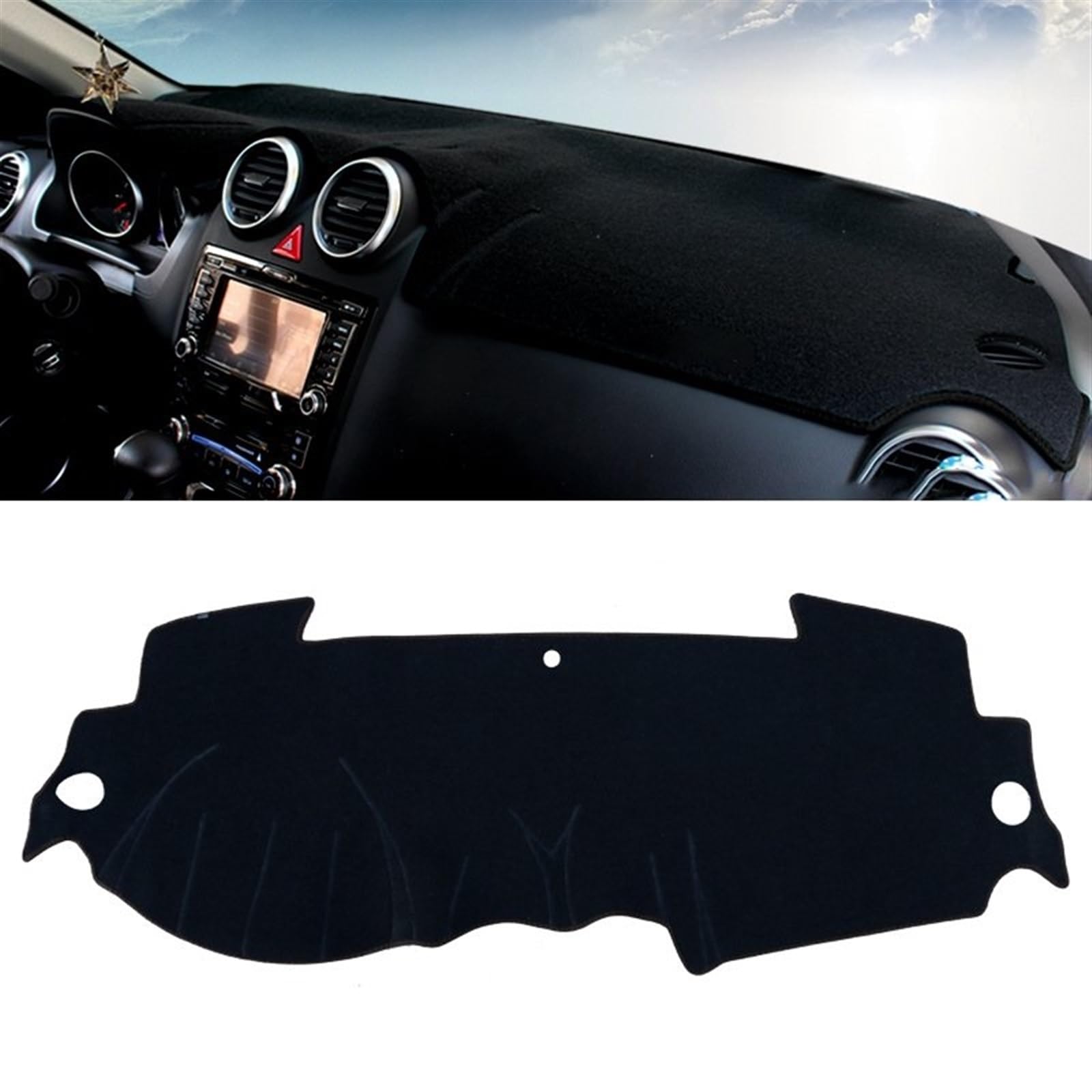 Shade Board Pad Für Haval H6 2011-2014 2015 2016 2017 Auto Armaturenbrett Abdeckung Sonnenschutz Matten Vermeiden Licht Pads Anti-Uv Fall Instrument Auto Dashboard Abdeckung(B Black Side) von BOHHO