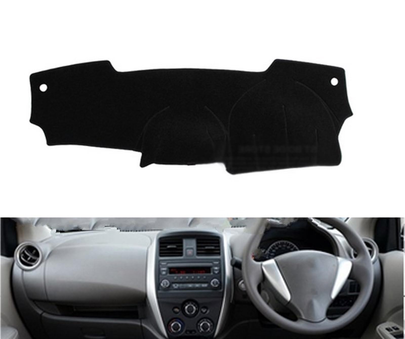 Shade Board Pad Für Nissan Für Latio Für Sunny N17 2011-2018 Rechts- Und Linkslenker Auto Armaturenbrett Abdeckungen Matte Schatten Kissen Pad Auto Dashboard Abdeckung(Blue Edge,Rechtslenker) von BOHHO