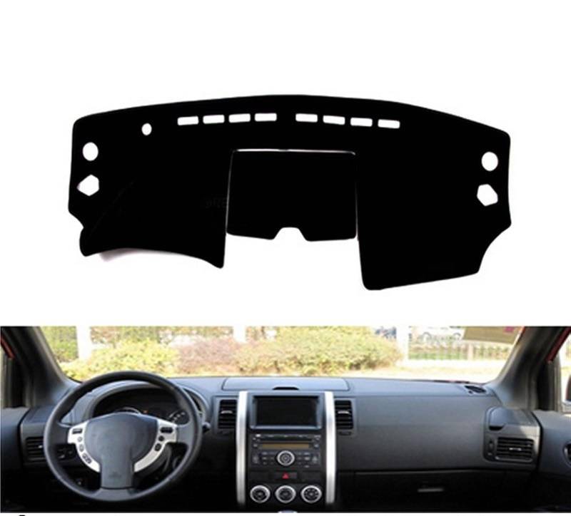 Shade Board Pad Für Nissan Für X-Trail Für X Trail T31 2008-2013 Rechts- Und Linkslenker Auto Armaturenbrett Abdeckung Matte Schatten Kissen Pad Auto Dashboard Abdeckung(Blue Edge,Linkslenker) von BOHHO