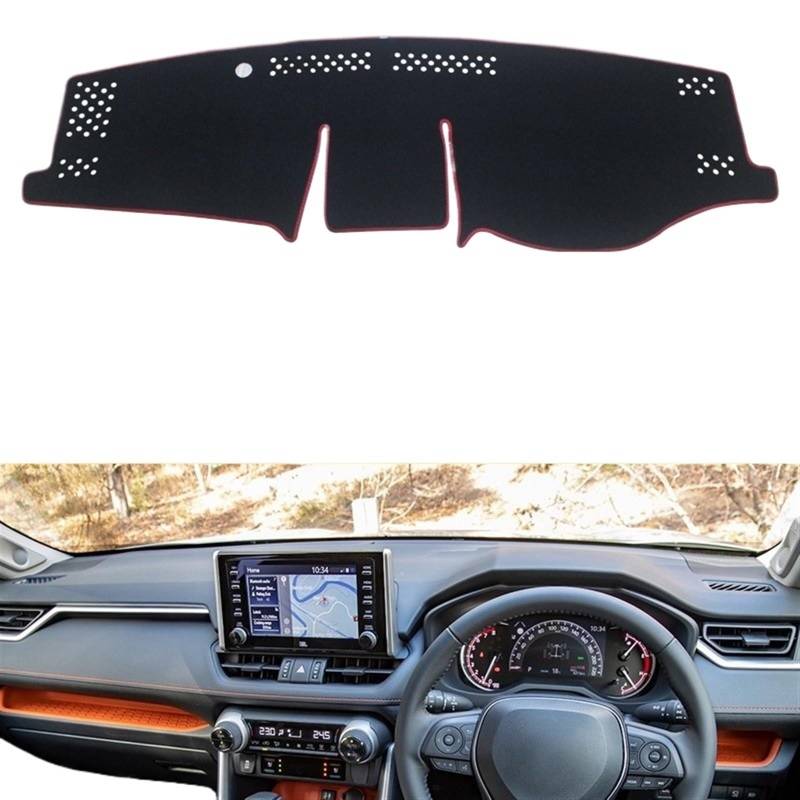 Shade Board Pad Für Toyota Für Camry 50 XV50 2012 2013 2014 2015 2016 2017 Auto Dashboard Abdeckung Sonnenschirm Pad Instrument Plattform Matte Auto Dashboard Abdeckung(RHD Black Side) von BOHHO