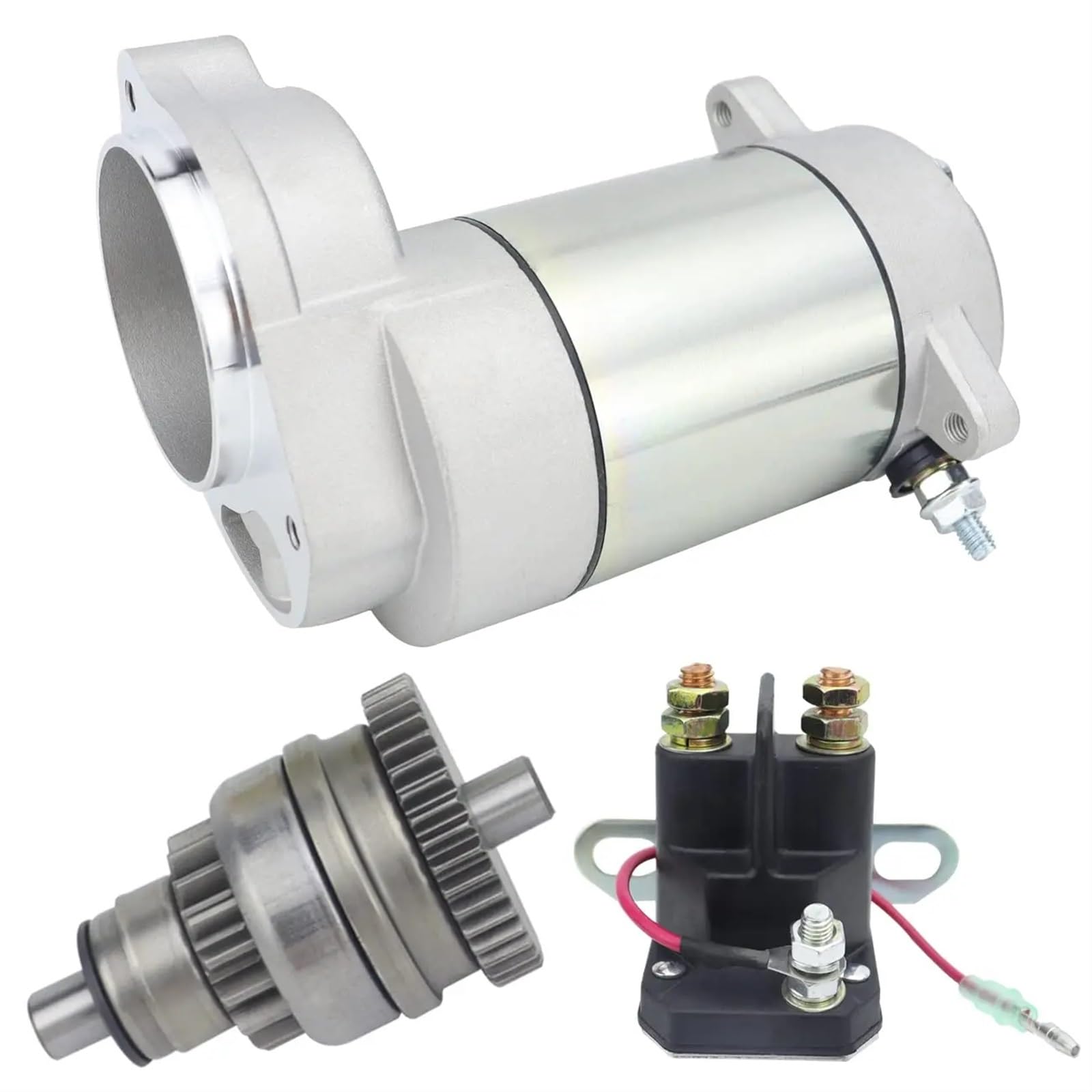 Starter Anlasser Für Polaris Für Trail Für Blazer 250 2004 Starter Motor & Getriebe & Relais Motor Set OEM: 410-54006 SMU0034 495714 49-5714 PA-101A 113527 Anlasser von BOHHO