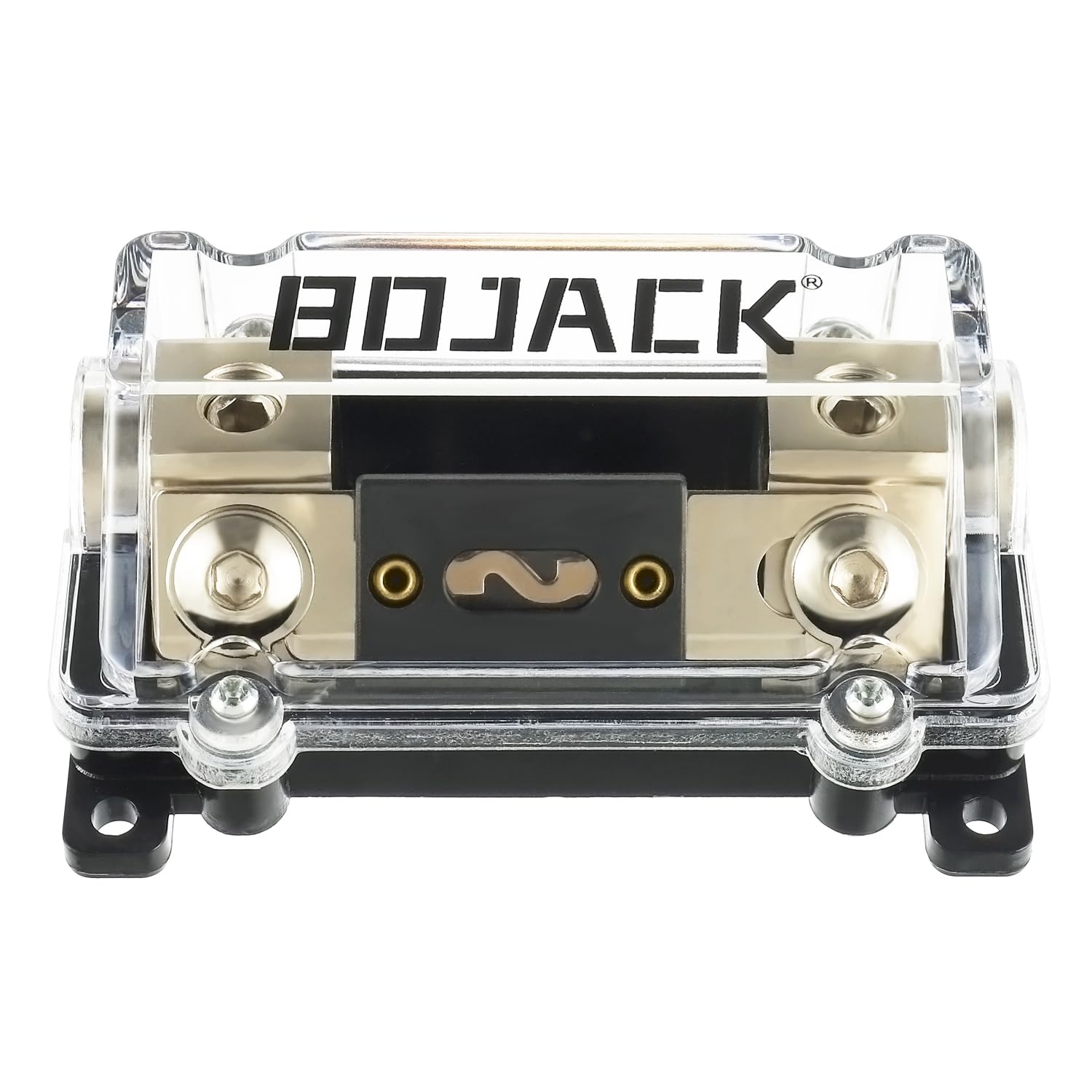 BOJACK 0/2/4 Gauge AWG In-Line ANL Sicherungshalter mit 120 Amp Sicherung, Automobil-Sicherungsblock, Sicherungskasten, Inline-Sicherungshalter – keine Drahtklemmen erforderlich von BOJACK