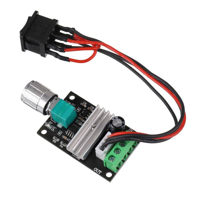 BOJACK 6V 12V 24V 28V 3A 80W DC-Motordrehzahlregler (PWM) Geschwindigkeit einstellbarer Umschalter 1203BB DC-MotortreibeRückwärtsfahren von BOJACK