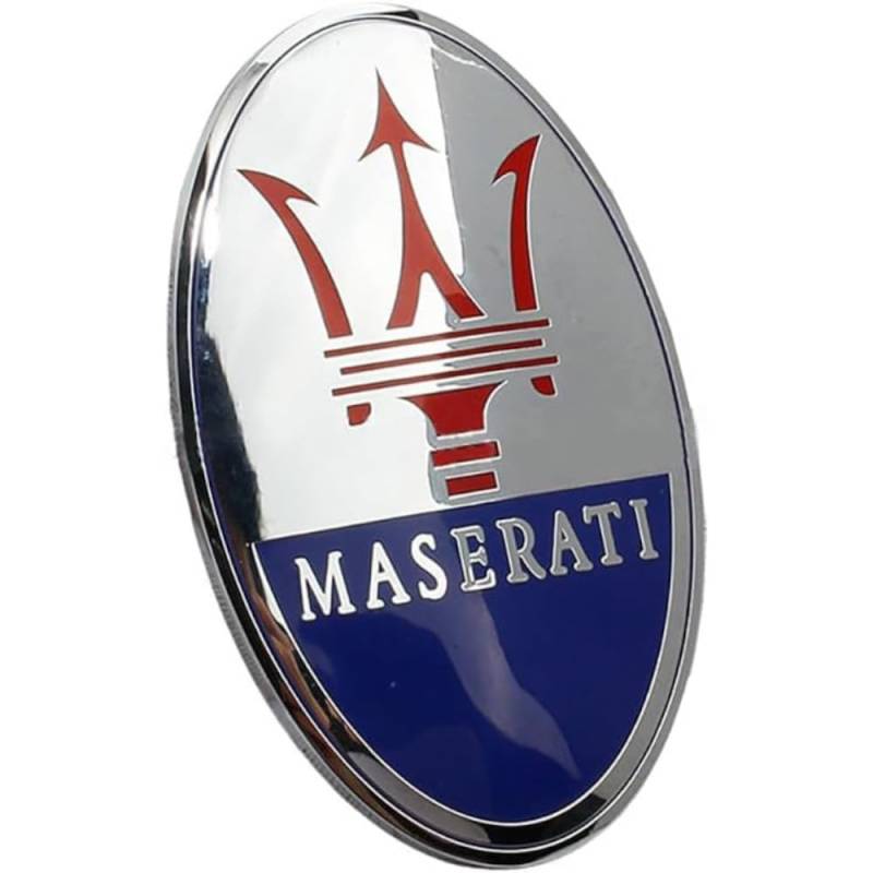 Emblem Auto Aufkleber, für Maserati Ghibli Granturismo Watch Coupe Levante Quattroporte GT Metall-Emblem-Aufkleber Buchstaben Emblem-Schild Buchstaben Abzeichen-Zubehör,A von BOJOUL