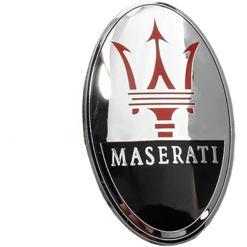 Emblem Auto Aufkleber, für Maserati Ghibli Granturismo Watch Coupe Levante Quattroporte GT Metall-Emblem-Aufkleber Buchstaben Emblem-Schild Buchstaben Abzeichen-Zubehör,C von BOJOUL