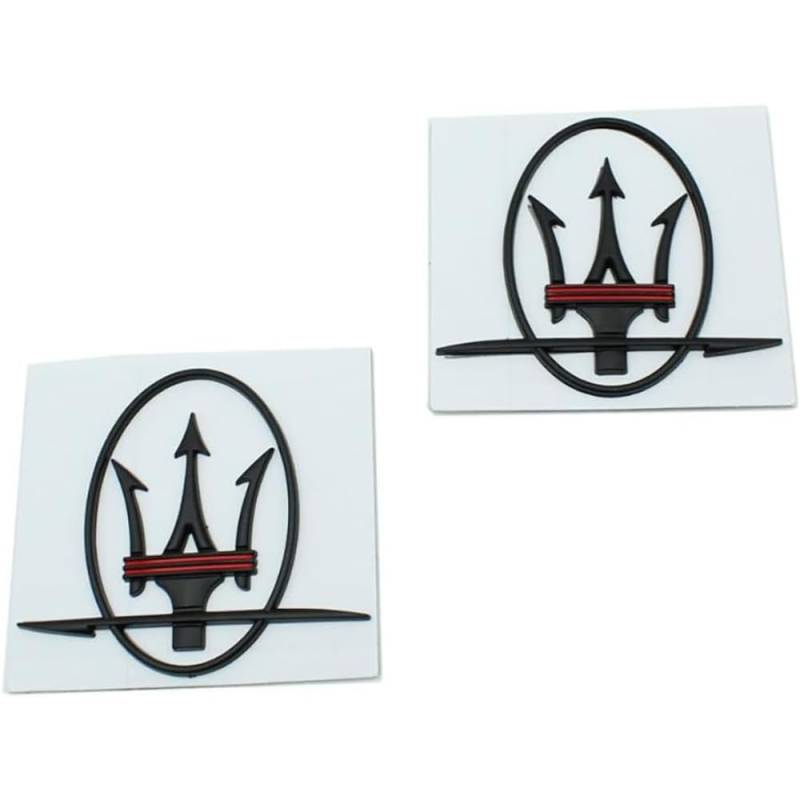 Emblem Auto Aufkleber, für Maserati Granturismo Quattroporte GTS Ghibli Levante GT Metall-Emblem-Aufkleber Buchstaben Emblem-Schild Buchstaben Abzeichen-Zubehör,C von BOJOUL