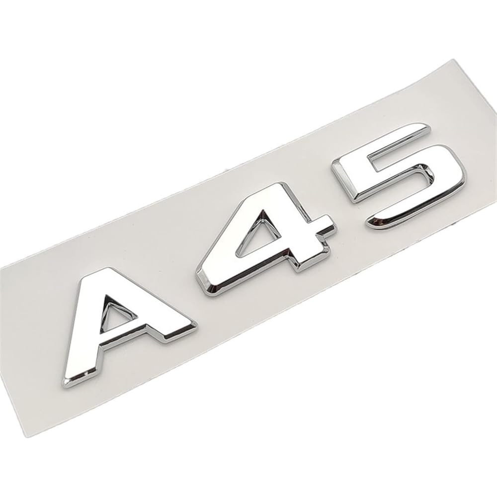 Emblem Auto Aufkleber, für Mercedes A45 AMG W176 W177 Metall-Emblem-Aufkleber Buchstaben Emblem-Schild Buchstaben Abzeichen-Zubehör,B von BOJOUL