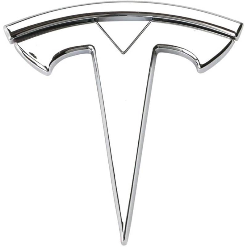 Emblem Auto Aufkleber, für Tesla Model X Metall-Emblem-Aufkleber Buchstaben Emblem-Schild Buchstaben Abzeichen-Zubehör,B von BOJOUL