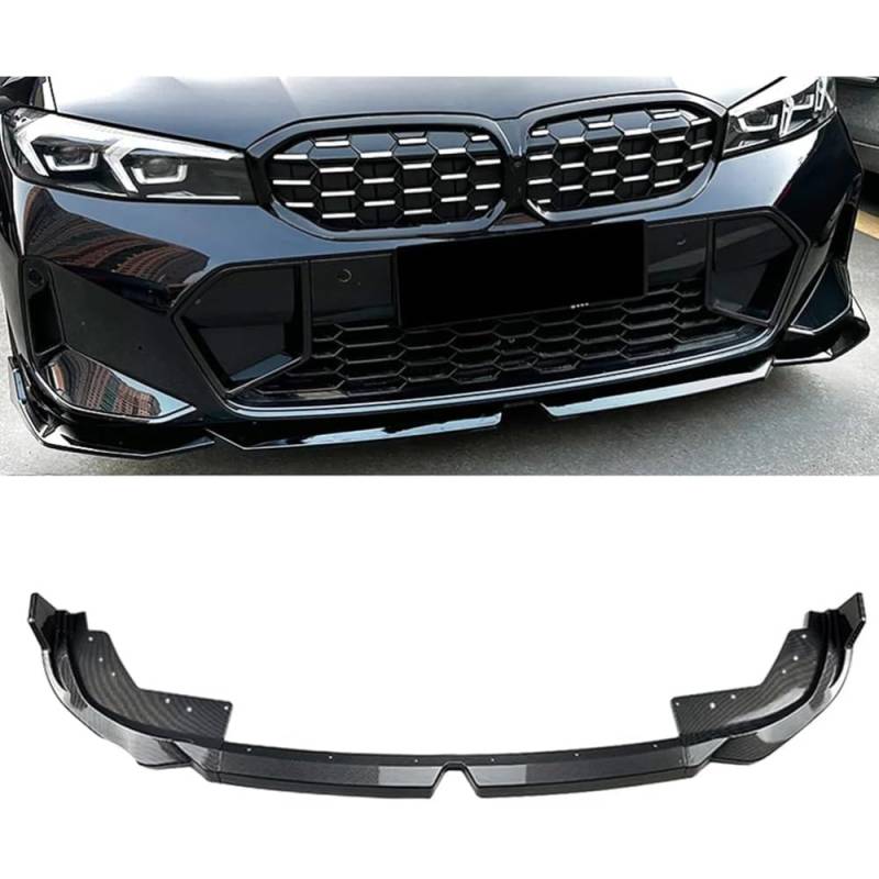 Frontstoßstange Lip Bodykit, für BMW 3 Series G20 G21 LCI M Sport 320i 325i 2022 2023 Auto Frontspoiler FrontstoßStange Splitter Diffusor Frontlippe Spoiler Splitter Body Kit von BOJOUL