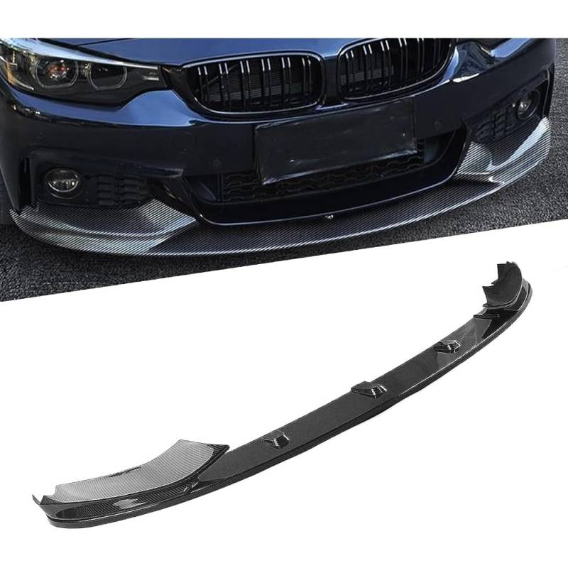 Frontstoßstange Lip Bodykit, für BMW 4 Series F32 F33 F36 435i M Sport 2014-2020 Auto Frontspoiler FrontstoßStange Splitter Diffusor Frontlippe Spoiler Splitter Body Kit von BOJOUL