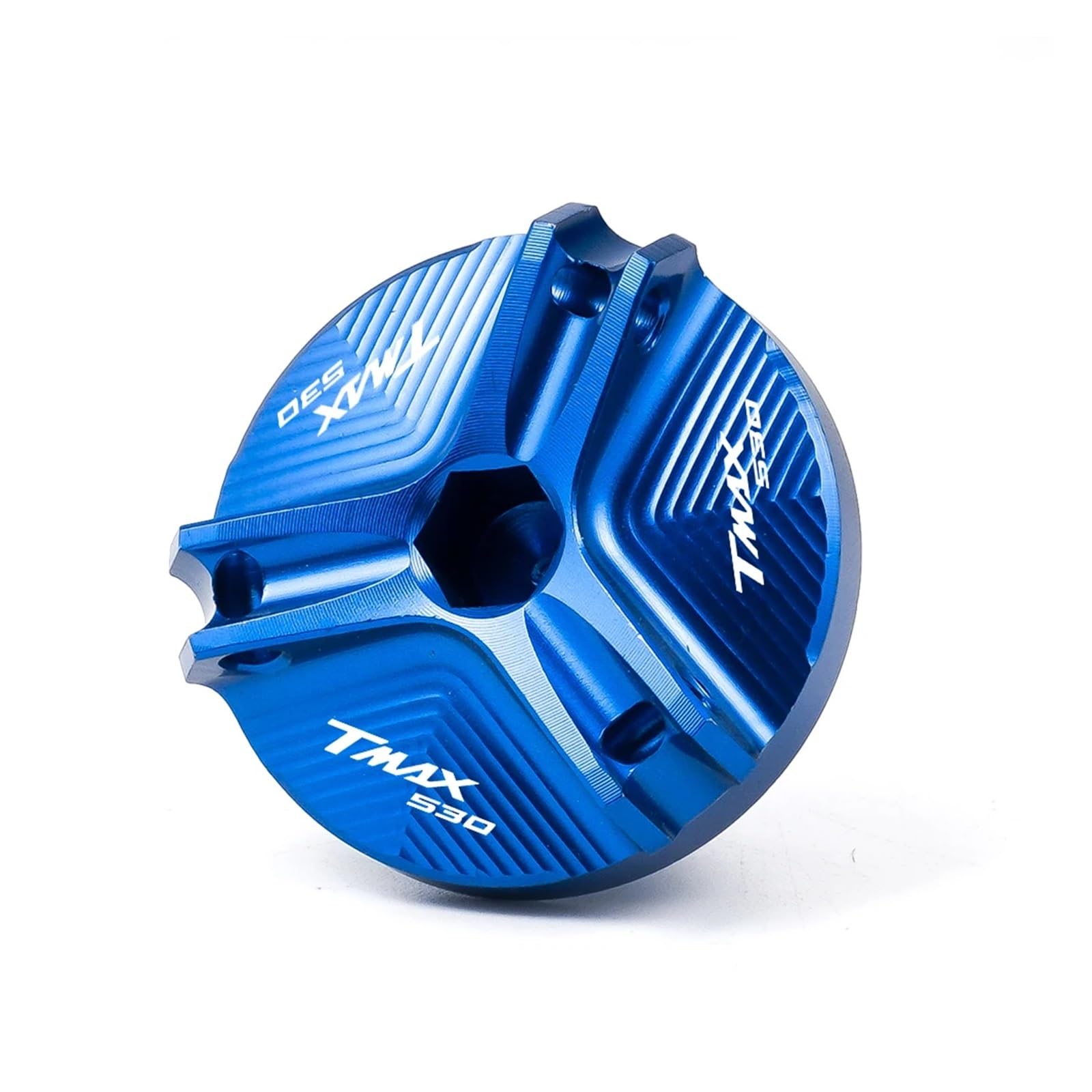 Abdeckungen für den Hydrauliktopf der Vorder- und Für TMAX 530 SX DX 2012-2019 2018 Motorradzubehör Bremsflüssigkeitsbehälter Tankdeckel Bremspumpendeckel(Oil Filler Cap-Blue) von BOLNEY