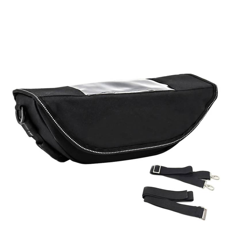 Leder schwarz WASSERDICHT LANGLEBIG EINFACHE INSTA Für Hon&da XL750 Transalp 2023- XL650 XL 750 650 Motorrad Zubehör Wasserdichte Tasche Lagerung Lenker Tasche Reise Werkzeug Tasche ( Color : C ) von BOLNEY