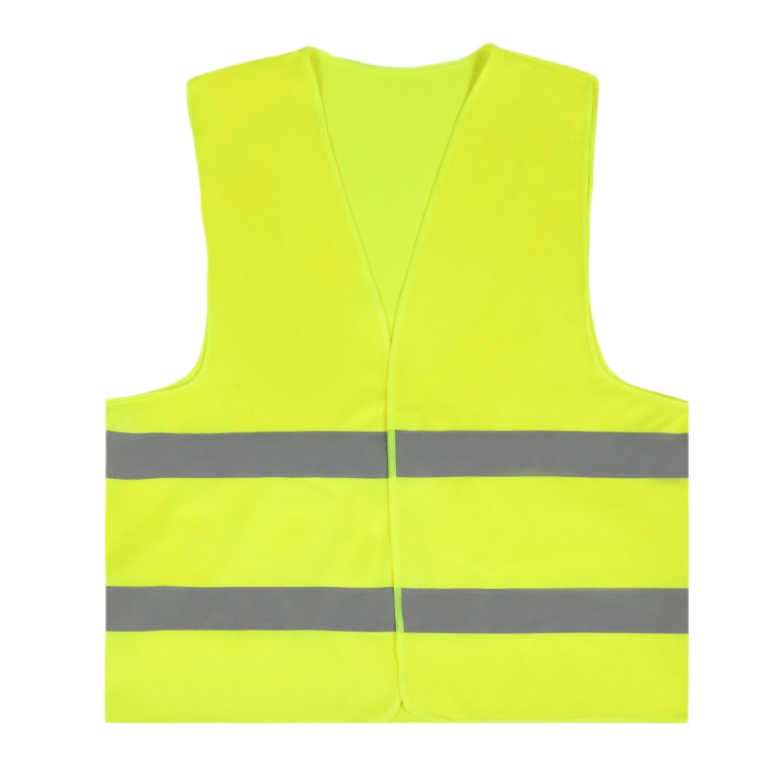 BOMOOMOO Pack of 5 Car Safety Vests, Warnweste, Sicherheitsweste Fahrrad, Auto Reise zubehör, for Adults Washable Motorcycle, mit 5 Taschen mit Kordelzug (Unisex,Fluoreszierendes gelb) von BOMOOMOO