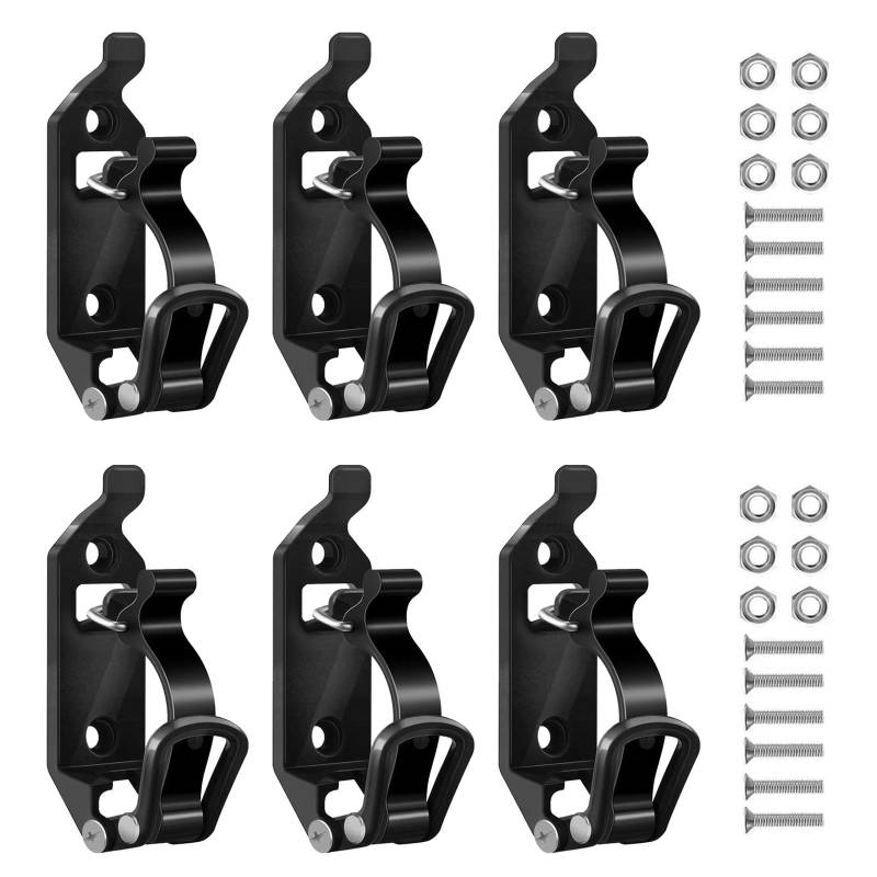 Auto Schaufelhalter, 6PCS Schaufelhalterung Für Dachträger Wandregal Aufbewahrungsregal Dachträger Schaufel Einstellbar Metall Halterung Autodachträger Zubehör Für Lastwagen Boot Werkzeug von BONJUME