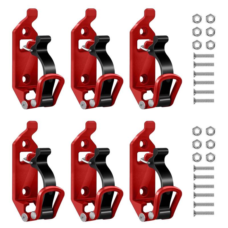 Auto Schaufelhalter, 6PCS Schaufelhalterung Für Dachträger Wandregal Aufbewahrungsregal Dachträger Schaufel Einstellbar Metall Halterung Autodachträger Zubehör Für Lastwagen Boot Werkzeug von BONJUME