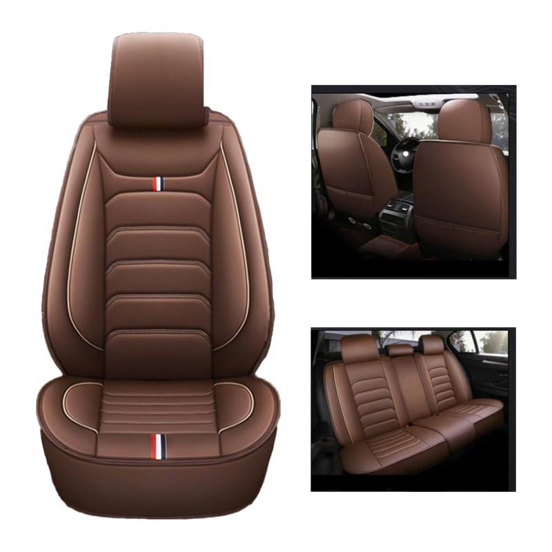 BONOOL Auto Leder Sitzbezügesets, für Volvo XC60 2010 2011 2012 2013 2014 2015 2016 2017 Wasserdicht Verschleißfest Innenraum Schonbezüge sitzschoner Auto Accessories,D von BONOOL