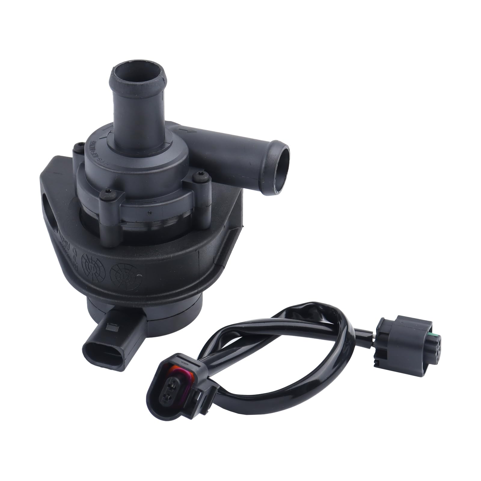 BONRYAN Motorwasserpumpe Heizung mit Steckdose für VW Golf Audi 7N0965561 Wasserumwälzpumpe 1K0965561J Zusätzliche Wasserpumpe 7.02671.48.0 von BONRYAN